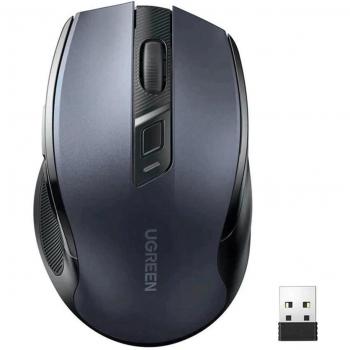 Ratón Óptico Inalámbrico Ugreen MU006 USB 2.4GHz 4000 DPI Negro