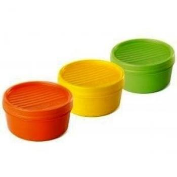 Tatay Porta Frutas y Alimentos de 0,5L, Libre de BPA, Reutilizables, Apto Lavavajillas y Microondas, Porcelain