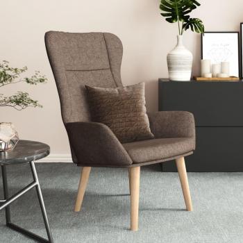Silla de Relax Tortora en Tela Gris Taupe