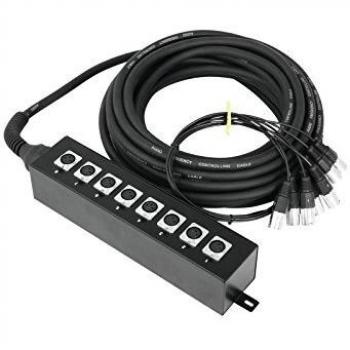 Omnitronic 30304616 Multicore Stagebox 8 in 1, 10 m