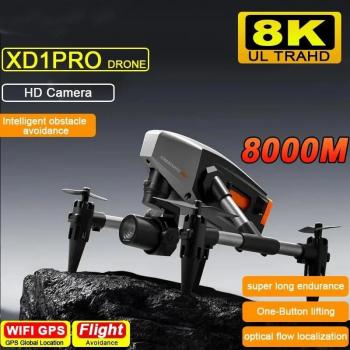 Drone XD1 HD Profesional con Cámara HD, Mantenimiento de Altura y Evitación de Obstáculos, Quadricóptero RC WIFI para Adultos y Niños