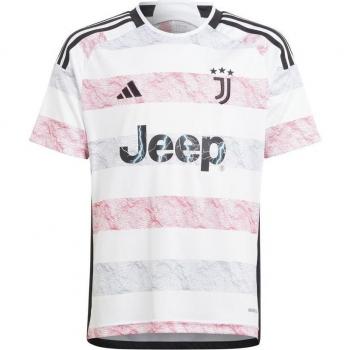 Camiseta de Fútbol Infantil Juventus Turín 2023/24 - Modelo de Visita - Unisex - Color Blanco - Tallas 8-16 Años