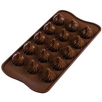 SILIKOMART - SCG47 3D N.15 CHOCO FLAME - Molde De Silicona Choco Flame, 8 Ml X5 Tot.20 Ml, Marron