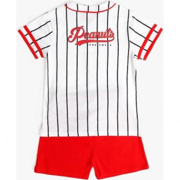 Pijama Abierto Manga Corta Snoopy Strike para Niño