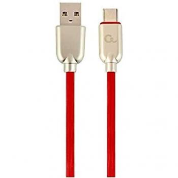 Cablexpert CC-USB2R-AMCM-1M-R cable USB 2.0 USB A USB B Rojo