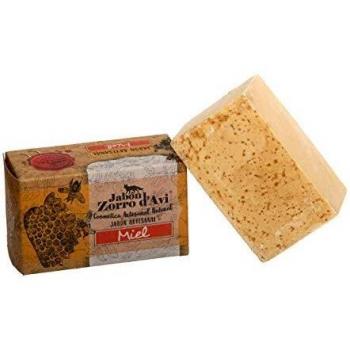Jabon zorro dzavi jabon natural de miel 120 gr hidratante y nutritivo jabon biodegradable zero waste jabon facial y corporal fabricado en espana libre de derivados del petroleo