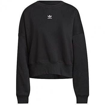 Adidas Women's Adicolor Essentials Fleece Crewneck Sweatshirt - Black - Size 2XL