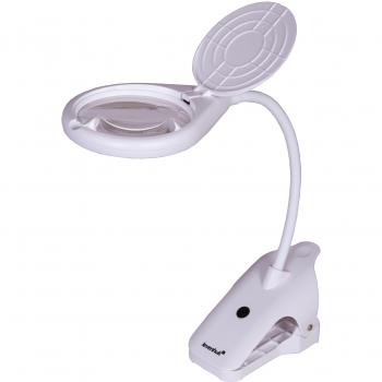 Lupa de Escritorio Levenhuk Zeno D17 con Aumento y Luz LED