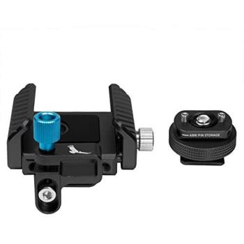 Kondor Blue Raven Black T5/T7 SSD Holder with Cold Shoe Mount for BMPCC 4K/6K and Z Cam Cages