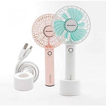 USB Ventilador HandFan Ventilador Mamibot - Ventilador eléctrico de Mano Recargable