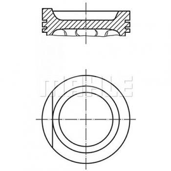 Mahle Original 034 75 02 pistón