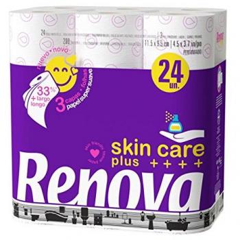 Renova Papel Higiénico Skin Care Plus Perfumado -24 Rollos