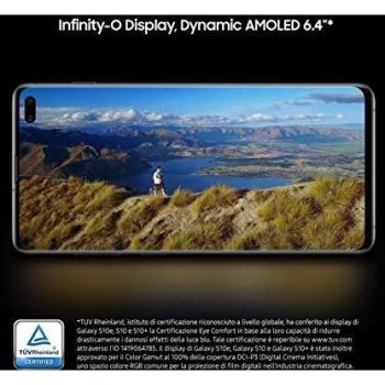 Samsung Galaxy S10+ - Smartphone de 6.4 QHD+ Curved Dynamic AMOLED, 16 MP, Exynos 9820, Wireless & Fast & Reverse Charging, 512 GB, Prisma Blanco