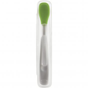 Oxo Tot - Cuchara para toma con cajita protectora verde