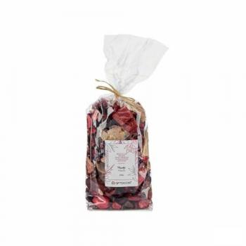 Flores Decorativas Rojas Naturales con Frutos (12 Unidades)