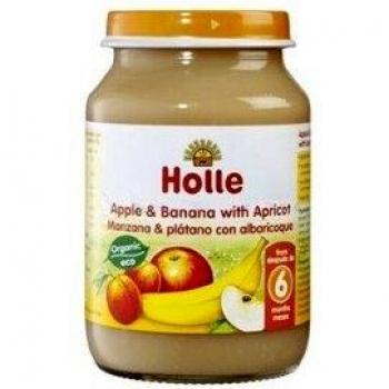 Holle Potito de Frutas Manzana, Plátano y Albaricoque