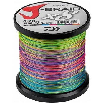 Daiwa - Jbraid 8 Braid 500, Color Multicolor, Talla 0.220 mm