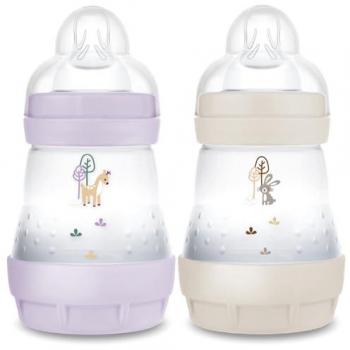 Biberón MAM Easy Start Anticolicos 2x160ml Lilas y Sable Tétine Débit 1