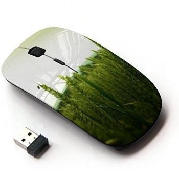 XP-Tech [ Ratón óptico 2.4G inalámbrico ] - Green Wheat Field