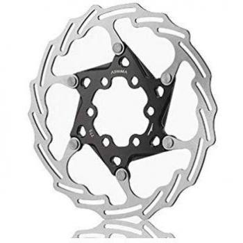 Ashima Disco de Freno Aro-18 Plata-Negro