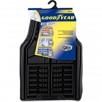 Goodyear 77115 77112: 1 Alfombrilla Delantera en Goma Coche, Negro - Universales, 1 Ud: Model 2 - Negro