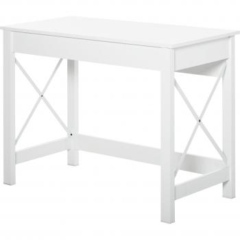 HomCom Escritorio Moderno 105x50x76cm Blanco