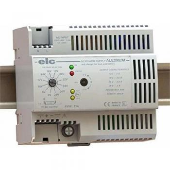 Fuente de Alimentación Regulada para Montaje en Carril DIN ELC ALE, 5V CC, 10V CC, 12V, 60W