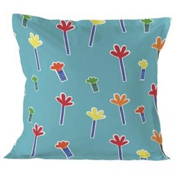 Funda de Almohada Funnysaurus Multicolor 80x80 cm 100% Algodón Calidad 150
