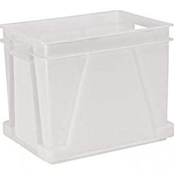 Caja apilable para uso alimentario de 30 litros Norma Europa DENOX- FAMESA, Denox Caja Robusta y Apilable 70430.030 30l, Denox DEN141 Caja de ordenación NE