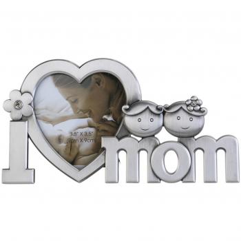 Tinksky Marcos de Foto de Metal Corazón Regalo para Mamá