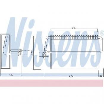 Evaporador de aire acondicionado NISSENS 92162