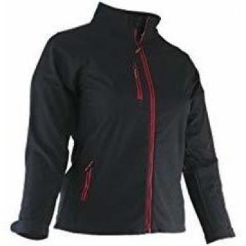 Chaqueta de trabajo softshell polar mujer ALBA - negro - talla XL - 5 bolsillos