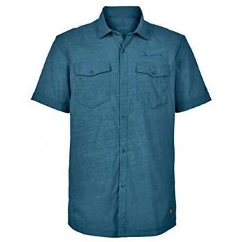 VAUDE Iseo 400589815400 - Camisa para Hombre, Talla 52, Color Azul y Gris