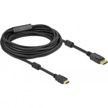 Cable Pasivo DisplayPort 1.2 a HDMI 4K 30 Hz - 10 m - Triple Aislación - Negro