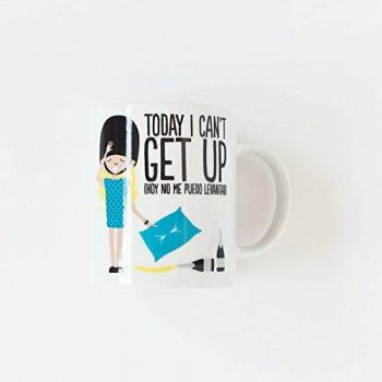 Superbritánico - Taza 'Today I can't get up'
