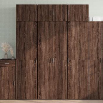 Armario de madera de ingeniería marrón roble 70x42,5x225 cm