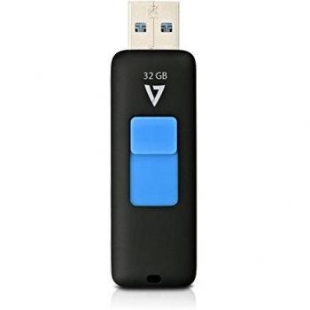 V7 Unidad Flash USB 3.0 de 32 GB con velocidades de hasta 100 MB/s - con conector USB retráctil - Memoria USB