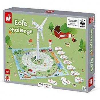 Janod - Juego Eole Challenge - Juego de Mesa Infantil - Juego de Cooperación Lúdico y Educativo - Fabricado En Francia - Colaboración con WWF - Certificado FSC - Desde 6 Años, J08638
