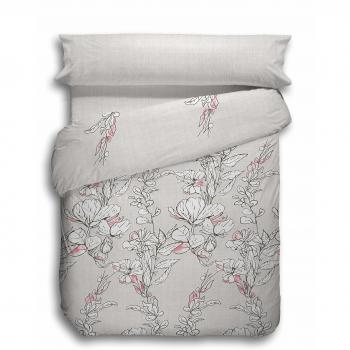 Tejidos El Mundo Juego Nórdica con Funda Edredón, Geranio, Cama 90 / 160x270