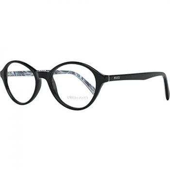 Emilio Pucci Women's Black Oval Plastic Optical Frames EP5017 50001