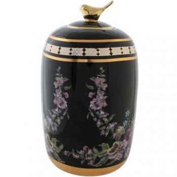 Jarrón de porcelana con diseño de flores para decoración del hogar