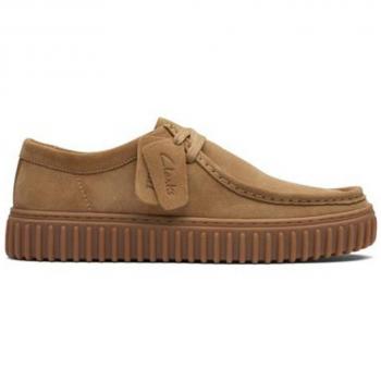 Clarks Torhill Lo Dark Sand Suede Men's Casual Loafers