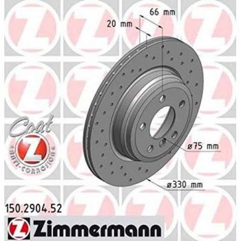 Disco de freno ZIMMERMANN 150.2904.52