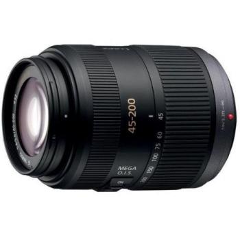 Objetivo Panasonic Lumix G Vario 45-200mm f/4.0-5.6 con Estabilizador MEGA O.I.S., Distancia Focal de 45-200mm, Apertura f/4-22 y Zoom Óptico 4X - Negro