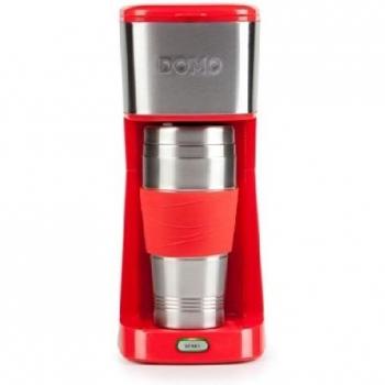 Domo DO438K - Cafetera (Independiente, Drip coffee maker, De café molido, Rojo, Acero inoxidable, Acero inoxidable, Café)