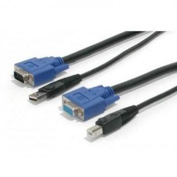 StarTech.com 6 ft 2-in-1 USB KVM Cable - VGA - USB Type-A (4 pin) USB 2.0 Male - HD-15 (VGA) Male Video - Black