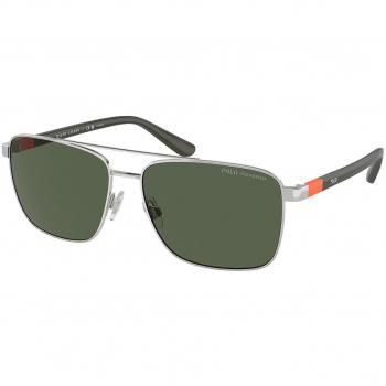 Polo Ralph Lauren PH3137 Polarized Men's Sunglasses Silver Size 59