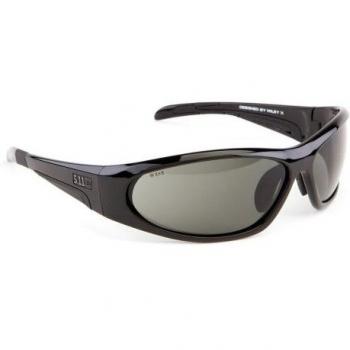 5.11 Ascend Sunglasses - Gloss Black Frame ~ Plain Smoke Lens - One Size