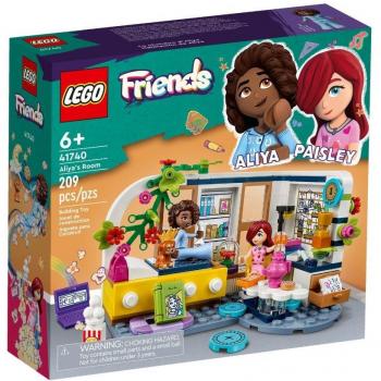 LEGO 41740 Friends Habitación de Aliya, Set Fiesta de Pijamas, Juguete Coleccionable para Niñas y Niños con Mini Muñeca Paisley y Perrito