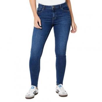Comfort Stretch Skinny Jeans for Women - Blue Cotton - Size 18 Regular